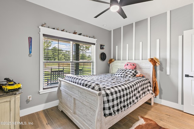 1926 Friendly Pl, Middleburg, FL 32068 - bedroom featuring wood finished floors and ceiling fan