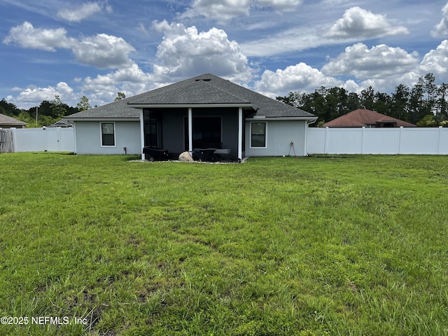 30139 Trophy Trl, Bryceville, FL 32009 - rear view of property featuring a fenced backyard and a shingled roof