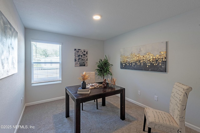 3138 Phyllis St, Jacksonville, FL 32205 - office with carpet and a textured ceiling