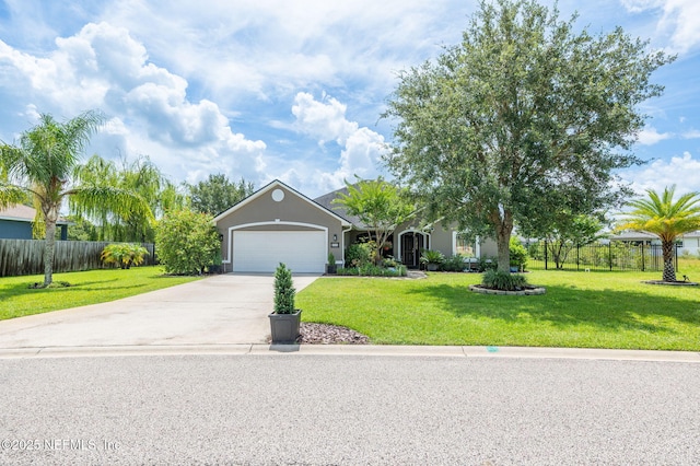 338 Deerfield Glen Dr, Saint Augustine, FL 32086 - view of front of house featuring driveway, an attached garage, and stucco siding