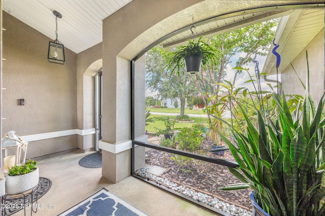 338 Deerfield Glen Dr, Saint Augustine, FL 32086 - sunroom / solarium with vaulted ceiling and arched walkways