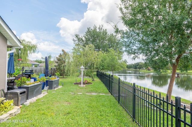 338 Deerfield Glen Dr, Saint Augustine, FL 32086 - fenced backyard featuring a water view