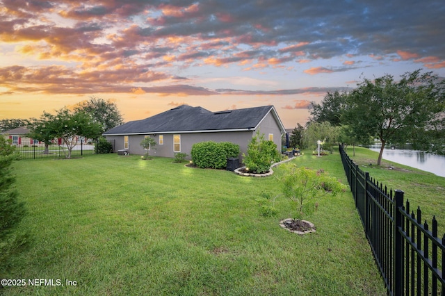 338 Deerfield Glen Dr, Saint Augustine, FL 32086 - fenced backyard with a water view
