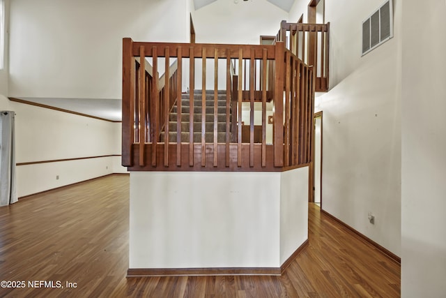 521 Birch Ct, Neptune Beach, FL 32266 - staircase with wood finished floors