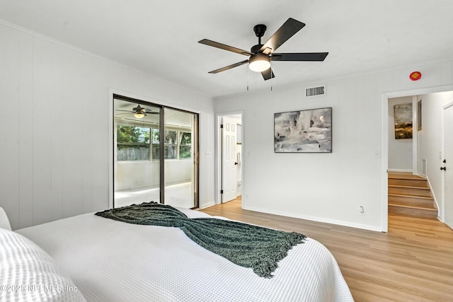 1900 Dalamon St, Jacksonville, FL 32211 - bedroom featuring light wood finished floors and ceiling fan