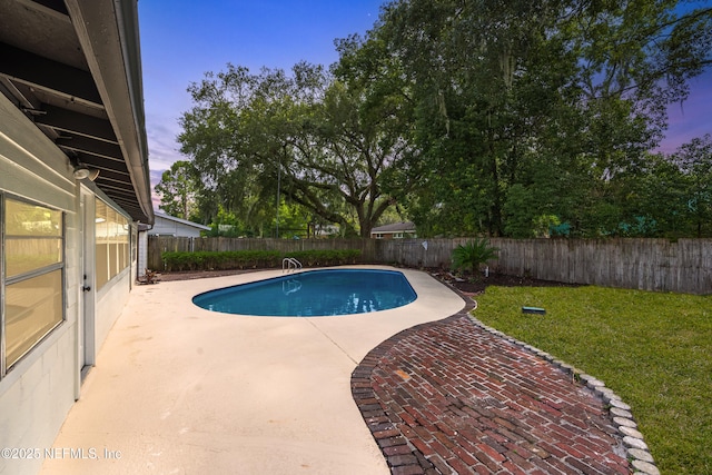 1900 Dalamon St, Jacksonville, FL 32211 - view of pool featuring a patio area and a fenced backyard