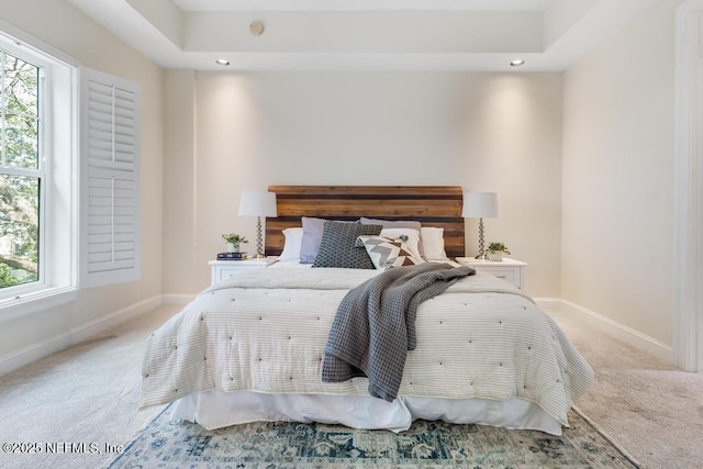 4300 S Beach Pkwy Unit 3206, Jacksonville Beach, FL 32250 - bedroom with light colored carpet, multiple windows, and recessed lighting