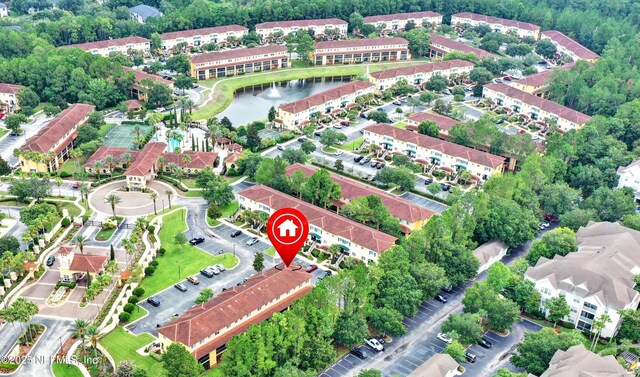 9745 Touchton Rd Unit 121, Jacksonville, FL 32246 - aerial overview of property's location with a large body of water