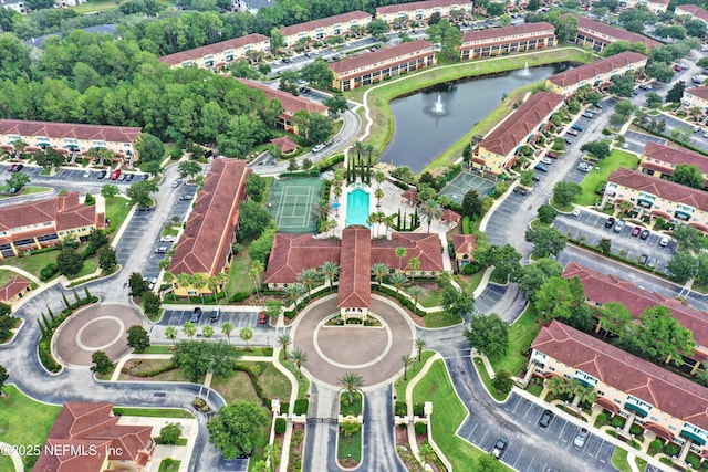 9745 Touchton Rd Unit 121, Jacksonville, FL 32246 - aerial view of property's location featuring a large body of water and a pool area