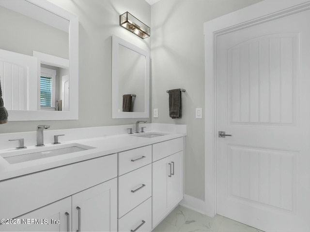 32 Awlleaf Ct, Saint Augustine, FL 32095 - bathroom with marble finish floors and double vanity