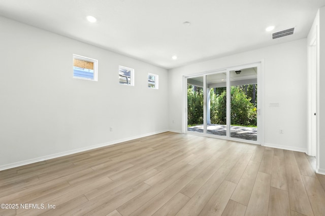 81 Glenhurst Ave, Ponte Vedra, FL 32081 - unfurnished room featuring light wood-style flooring and recessed lighting