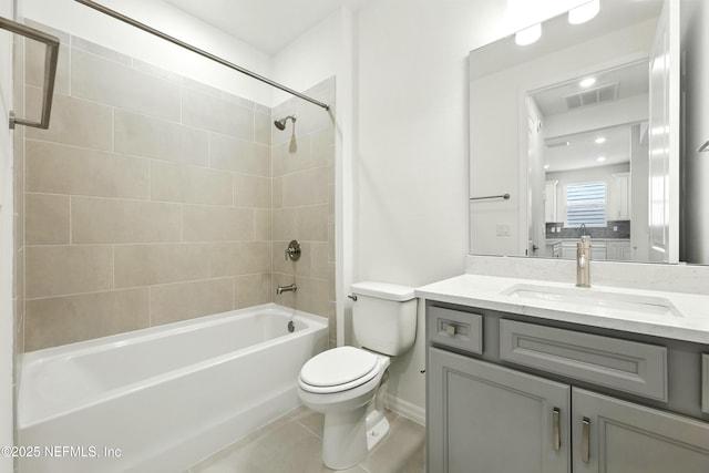 81 Glenhurst Ave, Ponte Vedra, FL 32081 - bathroom with vanity, shower / tub combination, and tile patterned flooring