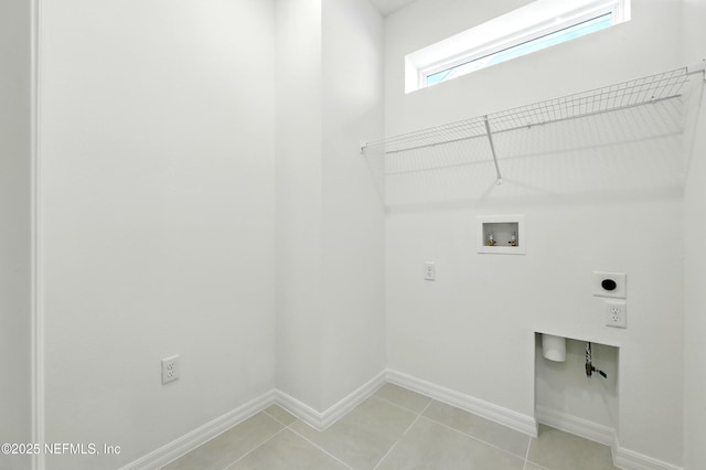 81 Glenhurst Ave, Ponte Vedra, FL 32081 - laundry area with electric dryer hookup, washer hookup, and light tile patterned floors