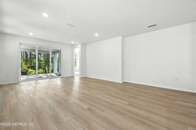 81 Glenhurst Ave, Ponte Vedra, FL 32081 - unfurnished living room featuring recessed lighting and light wood-style floors