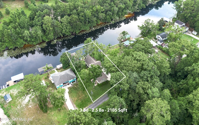 3793 Forest Dr, Middleburg, FL 32068 - aerial view of property's location featuring a nearby body of water and property boundaries highlighted