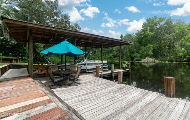 3793 Forest Dr, Middleburg, FL 32068 - dock featuring a water view