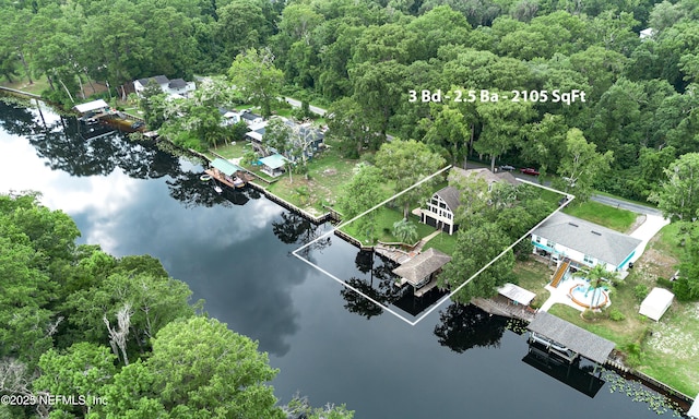 3793 Forest Dr, Middleburg, FL 32068 - view of property location with a nearby body of water and property parcel outlined