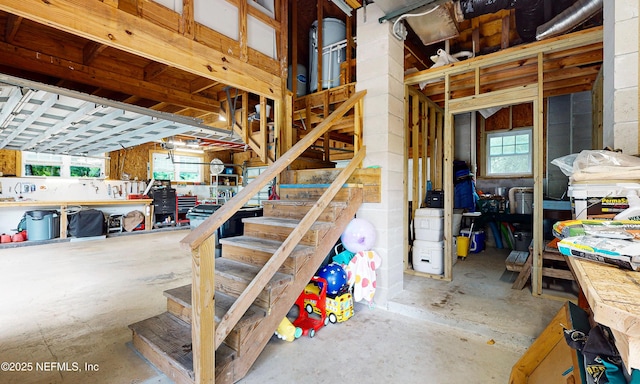 3793 Forest Dr, Middleburg, FL 32068 - basement featuring stairway