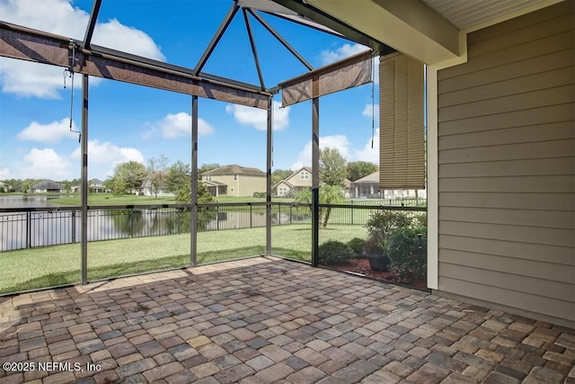 85212 Champlain Dr, Fernandina Beach, FL 32034 - unfurnished sunroom with a water view and a residential view