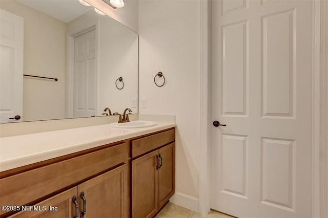 85212 Champlain Dr, Fernandina Beach, FL 32034 - bathroom with vanity and tile patterned floors