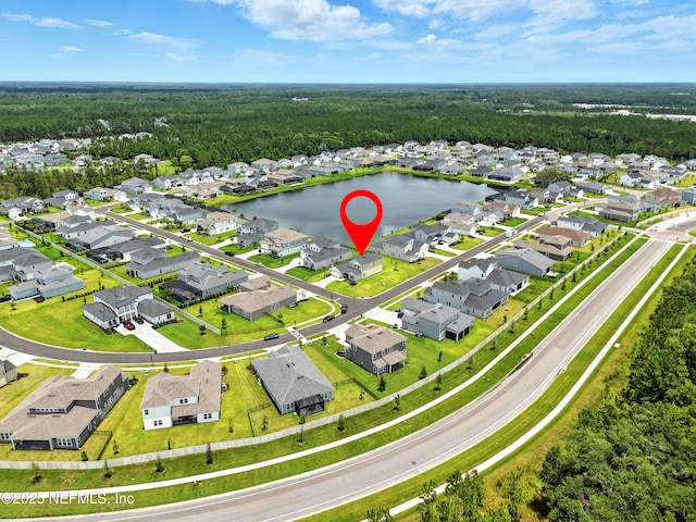24 Tradesman Ln, Saint Johns, FL 32259 - aerial perspective of suburban area featuring a forest and a nearby body of water