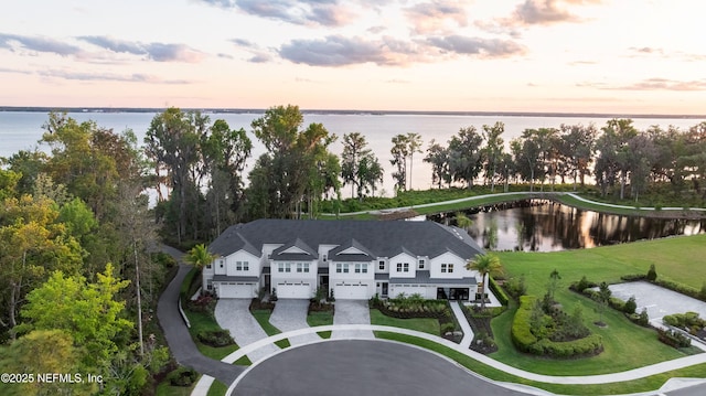 144 Oakmoss Dr, Saint Johns, FL 32259 - aerial view at dusk of a water view