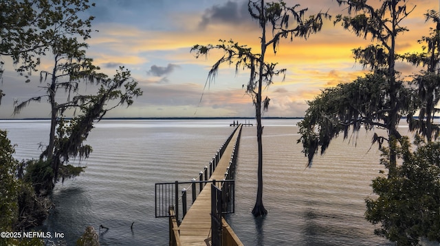 144 Oakmoss Dr, Saint Johns, FL 32259 - dock area featuring a water view