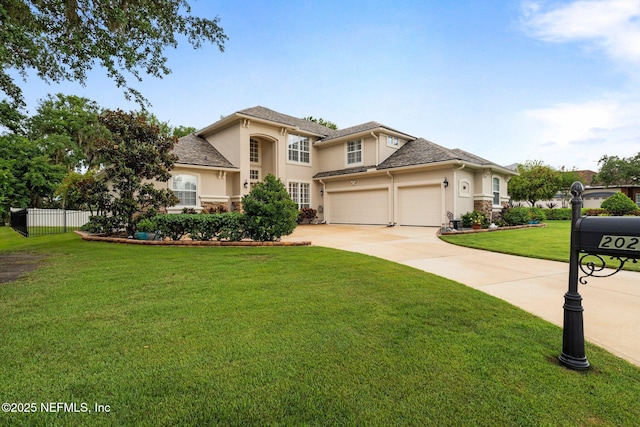 2025 Castle Point Ct, Fleming Island, FL 32003 - mediterranean / spanish home with stucco siding and driveway