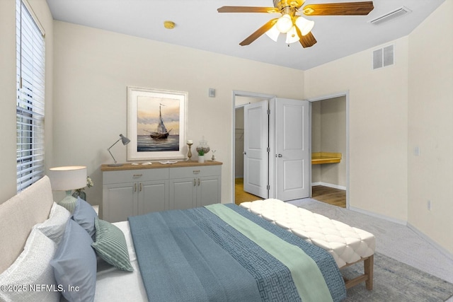 12700 Bartram Park Blvd Unit 1923, Jacksonville, FL 32258 - bedroom with light carpet and ceiling fan