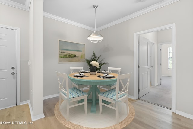 12700 Bartram Park Blvd Unit 1923, Jacksonville, FL 32258 - dining space featuring wood finished floors and ornamental molding