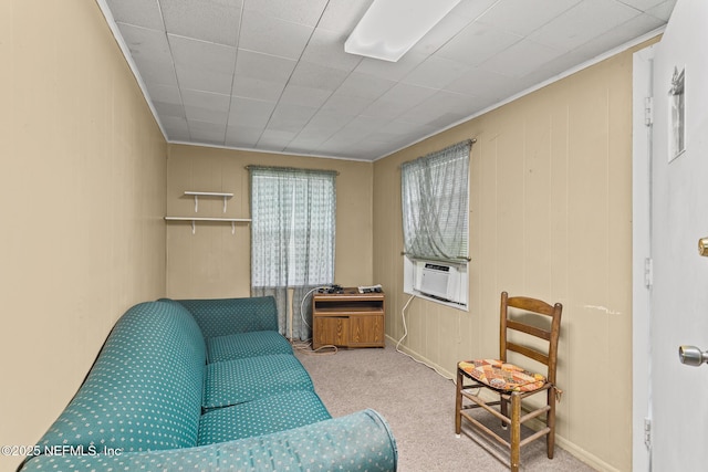 44125 Jarrett Rd, Callahan, FL 32011 - living area with carpet and cooling unit
