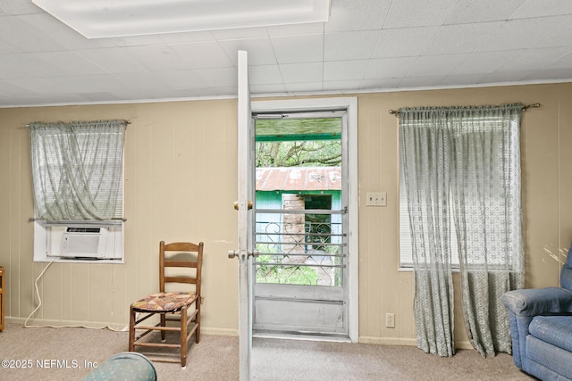 44125 Jarrett Rd, Callahan, FL 32011 - doorway with cooling unit and carpet flooring