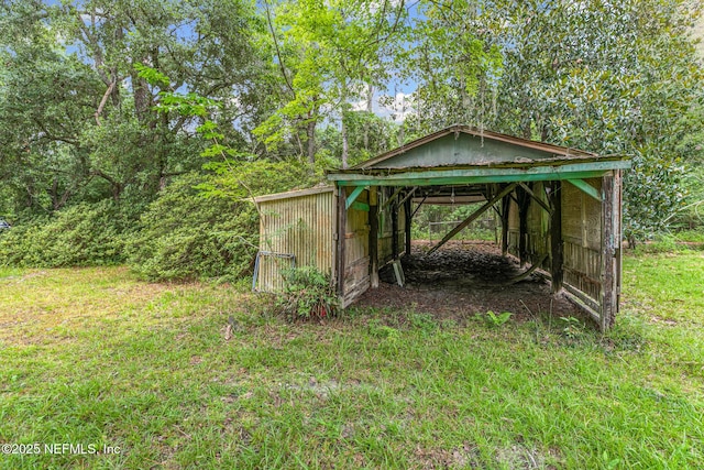 44125 Jarrett Rd, Callahan, FL 32011 - view of pole building featuring a lawn