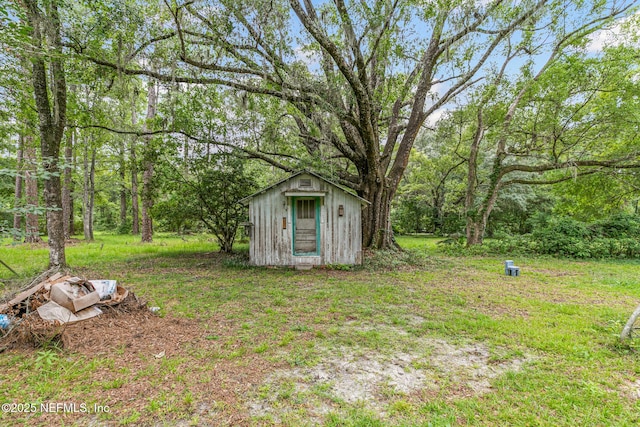 44125 Jarrett Rd, Callahan, FL 32011 - view of yard featuring a shed
