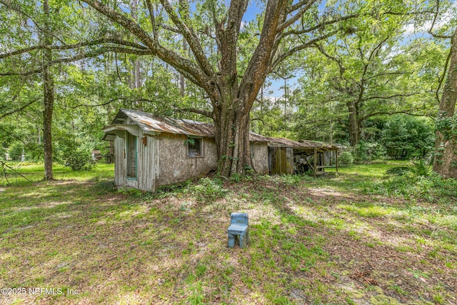 44125 Jarrett Rd, Callahan, FL 32011 - view of yard featuring an outdoor structure