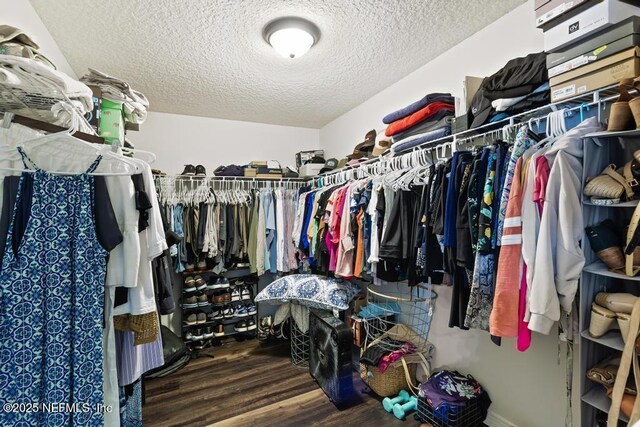 44677 Green Meadows Ln, Callahan, FL 32011 - walk in closet featuring wood finished floors