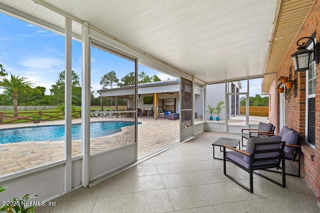 44677 Green Meadows Ln, Callahan, FL 32011 - view of sunroom / solarium