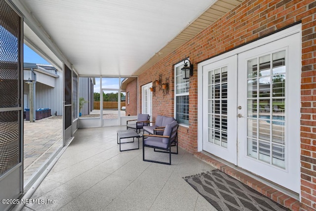 44677 Green Meadows Ln, Callahan, FL 32011 - sunroom / solarium with french doors