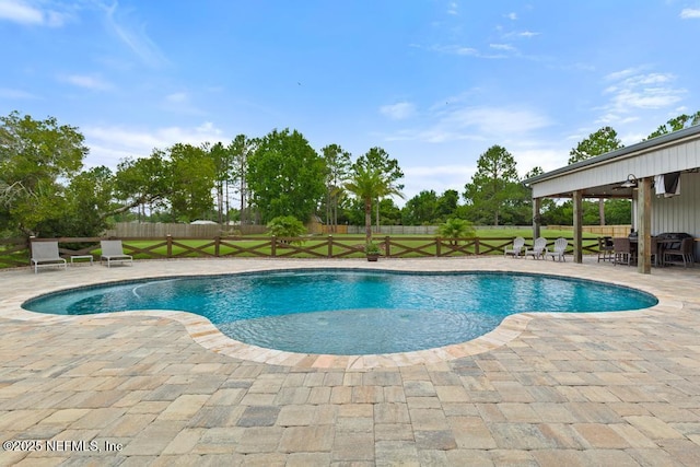 44677 Green Meadows Ln, Callahan, FL 32011 - view of pool with a patio area