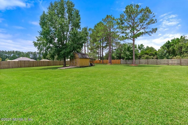 44677 Green Meadows Ln, Callahan, FL 32011 - fenced backyard with a shed