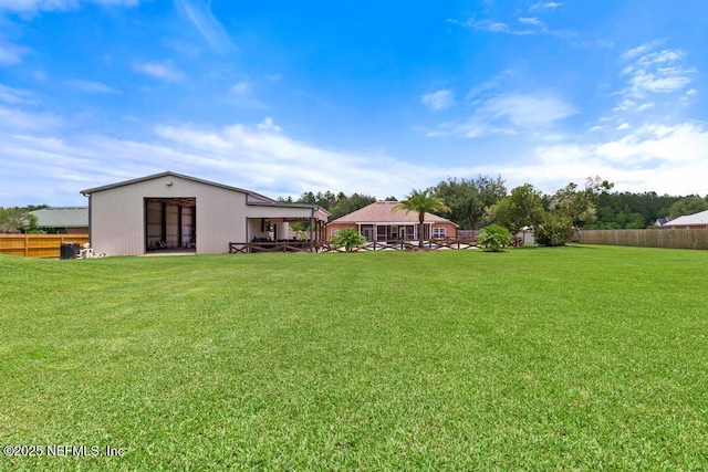 44677 Green Meadows Ln, Callahan, FL 32011 - view of yard featuring a pole building and an outdoor structure