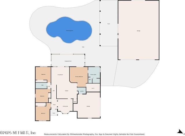 44677 Green Meadows Ln, Callahan, FL 32011 - view of property floor plan