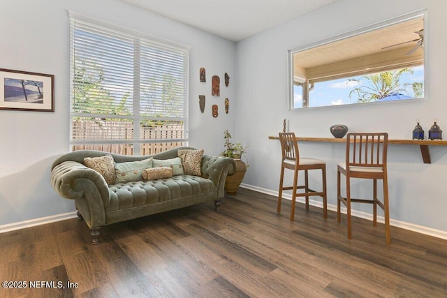 508 Lighthouse Ct, Neptune Beach, FL 32266 - sitting room featuring wood finished floors and plenty of natural light