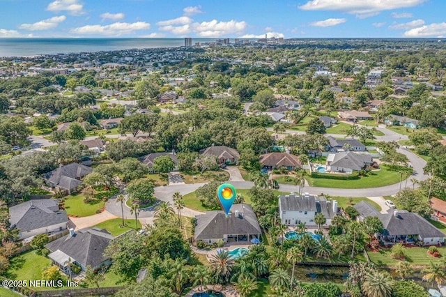508 Lighthouse Ct, Neptune Beach, FL 32266 - aerial overview of property's location featuring nearby suburban area and a large body of water