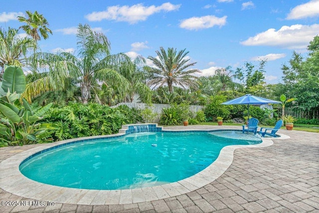 508 Lighthouse Ct, Neptune Beach, FL 32266 - view of pool featuring a patio area and a fenced backyard