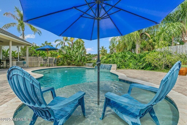 508 Lighthouse Ct, Neptune Beach, FL 32266 - view of swimming pool with a patio area
