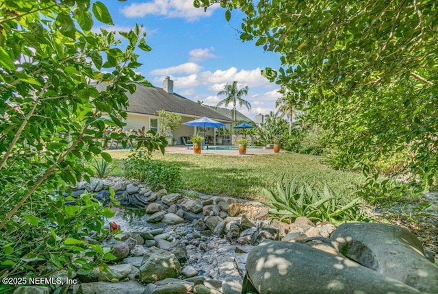 508 Lighthouse Ct, Neptune Beach, FL 32266 - view of yard featuring an outdoor pool and a patio area