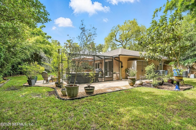 603 Miramar Ct, Ponte Vedra Beach, FL 32082 - back of house with a patio area, a lawn, and stucco siding