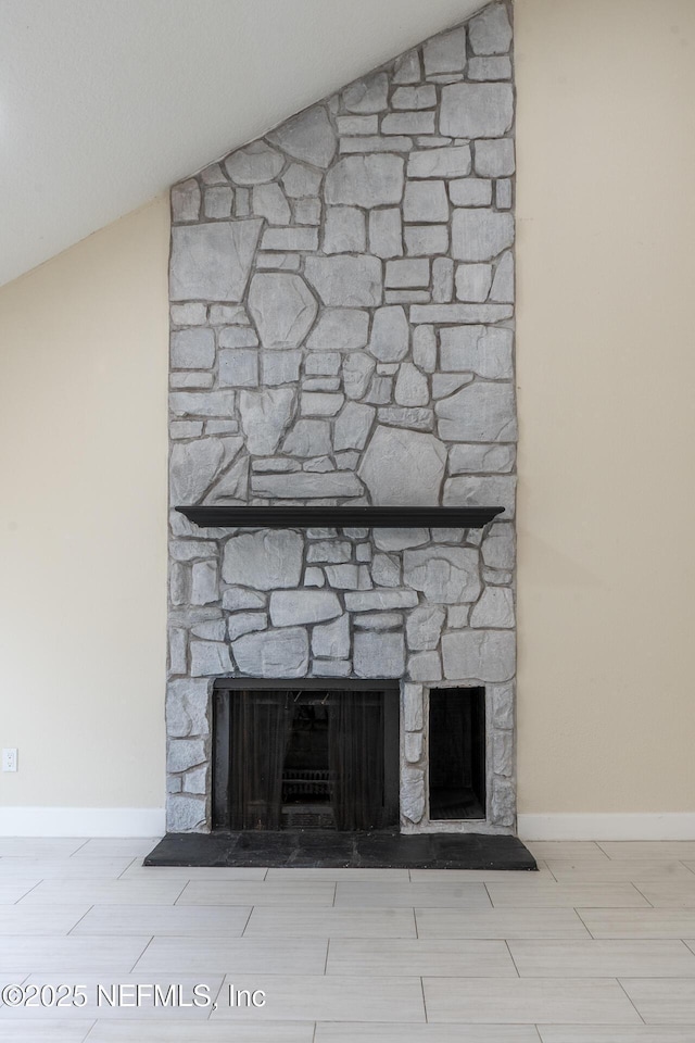 8305 Coralberry Ln, Jacksonville, FL 32244 - detailed view of a fireplace and wood tiled floors