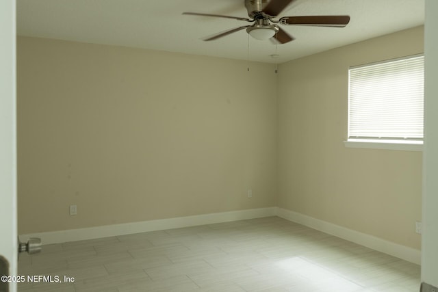 8305 Coralberry Ln, Jacksonville, FL 32244 - spare room with ceiling fan and baseboards